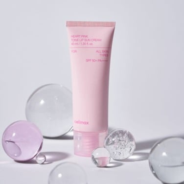 CELIMAX HEART PINK TONE UP SUN CREAM 40ML