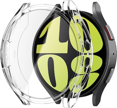 Spigen Ultra Hybrid designed for Samsung Galaxy Watch 6 44mm case cover with Built-in Screen Protector (2023) - Crystal Clear