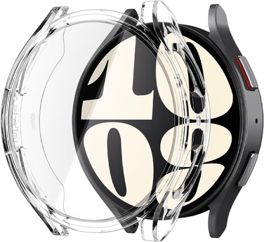 Spigen Ultra Hybrid designed for Samsung Galaxy Watch 6 40mm case cover with Built-in Screen Protector (2023) - Crystal Clear