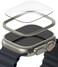 Ringke - Bezel Styling &amp; Glass Combo For Apple Watch Ultra 2 / 1 Screen Protector (49mm) and Case - 49-44