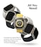 Ringke - Bezel Styling &amp; Glass Combo For Apple Watch Ultra 2 / 1 Screen Protector (49mm) and Case - 49-48