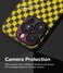 iPhone 15 Pro Max Case Cover   Onyx Design Series   Checkerboard Yellow