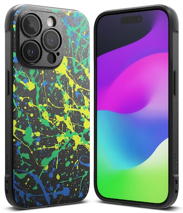 Ringke- iPhone 15 Pro Case Cover Onyx Design Series- Action Painting