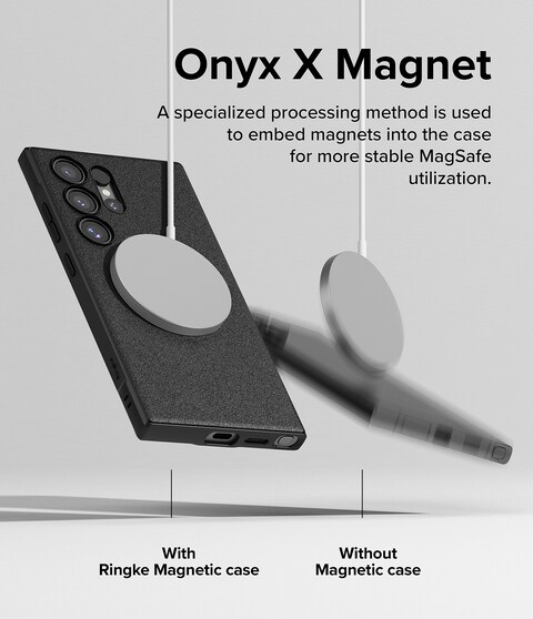 Ringke Samsung Galaxy S24 Ultra Case Cover  Onyx Magnetic Series Black