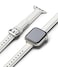 Apple Watch Series 3 or later 40 / 41 / 42mm Watch Band Leather One Padded Slim White