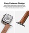 Apple Watch Series 3 or later 40 / 41 / 42mm Watch Band Leather One Padded Slim Brown