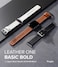 Ringke- Leather One Basic Bold Apple Watch Band For Apple Watch 42 / 44 / 45mm / 49mm- Black