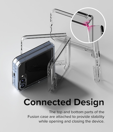 Ringke- Samsung Galaxy Z Flip 6 Case Cover Fusion Series Clear