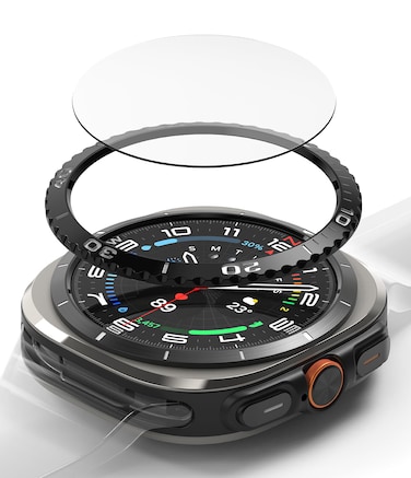 Ringke - Samsung Galaxy Watch Ultra 47mm Case Cover Bezel Styling + Glass Combo 47-02