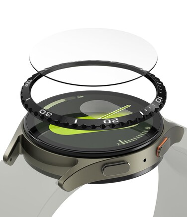 Ringke - Samsung Galaxy Watch 7 44mm Case Cover Bezel Styling + Glass Combo 44-02