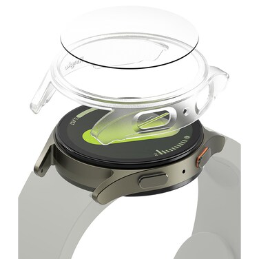 Ringke - Slim &amp; Glass For Samsung Galaxy Watch 7 40mm Case [Combo] Protection Cover with  Tempered Glass Screen Protector- Alpine Clear