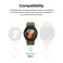 Ringke - Slim &amp; Glass For Samsung Galaxy Watch 7 44mm Case [Combo] Protection Cover with Tempered Glass Screen Protector- Alpine Clear