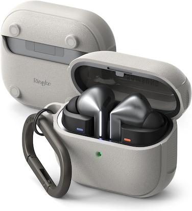 Ringke- Samsung Galaxy Buds3 / 3 Pro Case Cover Onyx Magnetic- Warm Gray