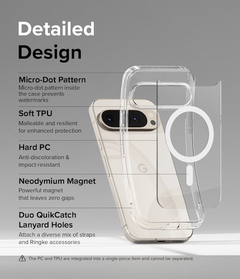 Ringke - Google Pixel 9 Pro XL Case Cover Fusion Magnetic Series - Clear