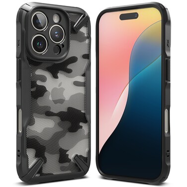 Ringke - iPhone 16 Pro Max Case Cover , Fusion X Design Series , Camo Black