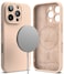 iPhone 16 Pro Case Cover Silicone Magnetic Series Pink Sand