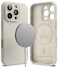 iPhone 16 Pro Case Cover Silicone Magnetic Series Stone