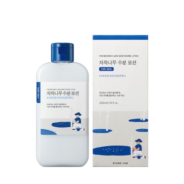 Round Lab Men Birch Juice Moisturizing Lotion   Hydrating, Lightweight Men's Lotion - 200ml