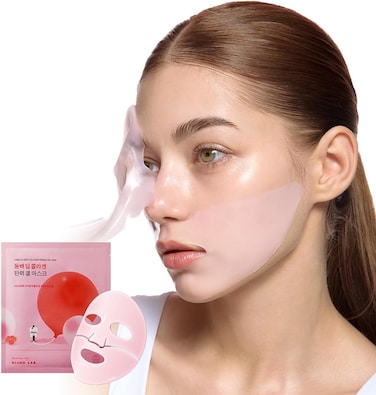 راوند لاب قناع كولاجين من كاميليا، قناع هيدروجيل 30 دقيقة، ترطيب سريع، شد وتقليل المسام، للبشرة الحساسة، كولاجين جزيء دقيق، قناع للوجه، 34 غرام/1.19 اونصة سائلة، قطعة واحدة