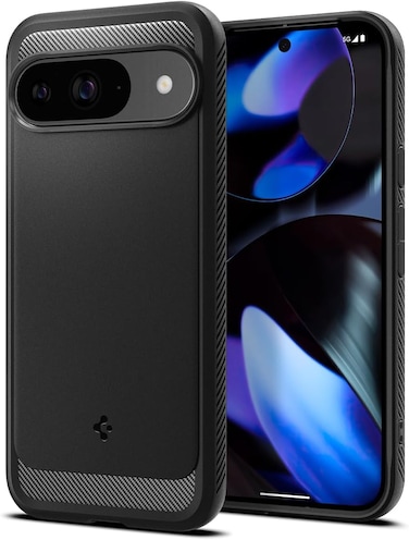 Spigen Rugged Armor designed for Google Pixel 9 case Pixel 9 PRO case cover - Matte Black
