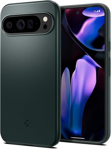 Spigen Thin Fit designed for Google Pixel 9 Pro XL case cover - Abyss Green