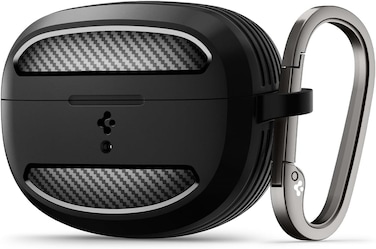 Spigen Rugged Armor designed for Bose Ultra Open Earbuds case cover (2024) Protective case with carabiner - Matte Black