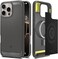 Spigen Rugged Armor MagFit for iPhone 16 Pro MAX case cover (2024) [MagSafe compatible] - Gray