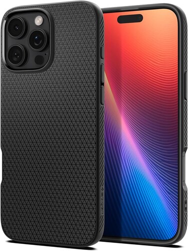 Spigen Liquid Air designed for iPhone 16 Pro Max case cover (2024) - Matte Black