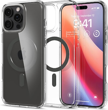 Spigen Ultra Hybrid MagFit designed for iPhone 16 Pro Max case cover [MagSafe compatible] (2024) - Graphite