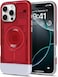 Spigen Classic C1 MagFit for iPhone 16 Pro MAX case cover MagSafe compatible Extreme Protection Tech - Ruby