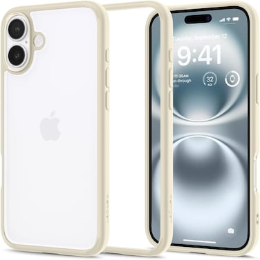 Spigen Ultra Hybrid designed for iPhone 16 Plus case cover (2024) - Mute Beige