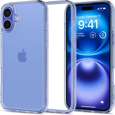 Spigen Ultra Hybrid designed for iPhone 16 Plus case cover (2024) - Sky Crystal