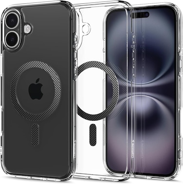 Spigen Ultra Hybrid MagFit designed for iPhone 16 Plus case cover [MagSafe compatible] (2024) - Carbon Fiber