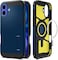 Spigen Tough Armor MagFit AI designed for iPhone 16 Plus case cover (2024) MagSafe compatible - Navy Blue