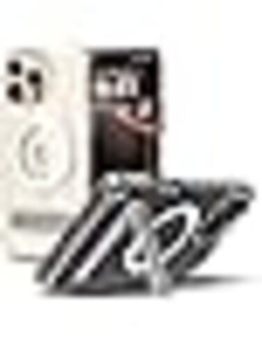 Spigen Ultra Hybrid S MagFit for iPhone 16 PRO case cover with Kickstand [MagSafe compatible] - Crystal Clear