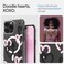 Spigen Ultra Hybrid MagFit designed for iPhone 16 Pro Max case cover [MagSafe compatible] (2024) - Hearts Black Pink