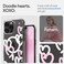 Spigen Ultra Hybrid MagFit designed for iPhone 16 Pro Max case cover [MagSafe compatible] (2024) - Hearts White Pink