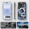 Spigen Ultra Hybrid MagFit designed for iPhone 16 Pro case cover [MagSafe compatible] (2024) - Hearts Denim