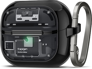 Spigen Ultra Hybrid designed for Samsung Galaxy Buds3 case and Galaxy Buds 3 Pro case cover (2024) Protective with carabiner - Zero One