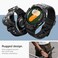 Spigen Rugged Armor Pro designed for Samsung Galaxy Watch 7 40mm Case with Band (2024) - Matte Black