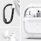 Spigen Ultra Hybrid designed for Samsung Galaxy Buds3 case and Galaxy Buds 3 Pro case cover (2024) Protective Anti-Yellowing with carabiner - Jet White