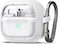 Spigen Ultra Hybrid designed for Samsung Galaxy Buds3 case and Galaxy Buds 3 Pro case cover (2024) Protective Anti-Yellowing with carabiner - Jet White