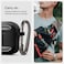 Spigen Rugged Armor designed for AirPods 4 case cover (2024) Shockproof Protective with Carabiner - Matte Black