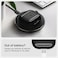 Spigen Rugged Armor designed for AirPods 4 case cover (2024) Shockproof Protective with Carabiner - Matte Black