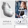 Spigen Ultra Hybrid designed for AirPods 4 case cover (2024) Protective Clear Anti-Yellowing with carabiner - Jet White