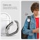 Spigen Ultra Hybrid designed for AirPods 4 case cover (2024) Protective Clear Anti-Yellowing with carabiner - Jet White