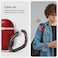 Spigen Ultra Hybrid designed for AirPods 4 case cover (2024) with carabiner - Classic C1 Ruby