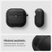 Spigen Urban Fit designed for AirPods 4 case cover (2024) 4th Gen Premium Fabric with Carabiner - Black