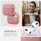 Spigen Urban Fit designed for AirPods 4 case cover (2024) 4th Gen Premium Fabric with Carabiner - Rose Gold