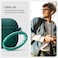 Spigen Urban Fit designed for AirPods 4 case cover (2024) 4th Gen Premium Fabric with Carabiner - Midnight Green